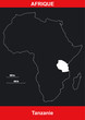 Carte Afrique - Tanzanie - Vectoriel Carte Afrique - Tanzanie - Vectoriel