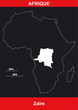 Carte Afrique - Zaïre - Vectoriel Carte Afrique - Zaïre - Vectoriel