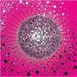 Vector background with disco-ball