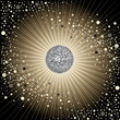 Vector background with disco-ball