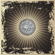 Vector background with disco-ball