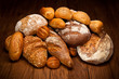 assortment of baked bread