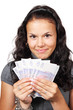 young woman ready to go shopping young woman ready to go shopping