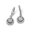 Photo: White gold earrings with white diamonds White gold earrings with white diamonds