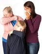Group of People Coughing