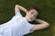 Photo: boy resting boy resting