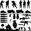 War collage (vector)