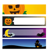 Vektor: Halloween bannars Halloween bannars
