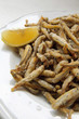 Friture de mangetouts (petits poissons)