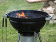 Burning coal in the barbecue grill Burning coal in the barbecue grill