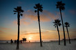 Sonnenuntergang an Venice Beach, Los Angeles Sonnenuntergang an Venice Beach, Los Angeles