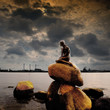 mermaid cloudy sky mermaid cloudy sky