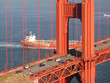 shipping under golden gate bridge