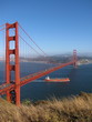 shipping under golden gate bridge