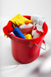 Bucket of Cleaning Supplies