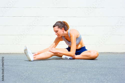 Photo: Urban Mature Woman Exercising Urban Mature Woman Exercising
