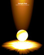 Vector light burst with crystal ball Vector light burst with crystal ball