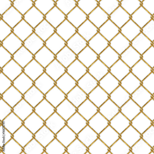 Illustration: ゴールドの金網 ゴールドの金網