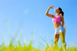 Athletic Woman Exercising