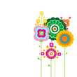 retro flowers