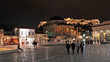 Monastiraki square at night, Athens, Greece