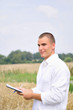 Agriculture scientist in the field.