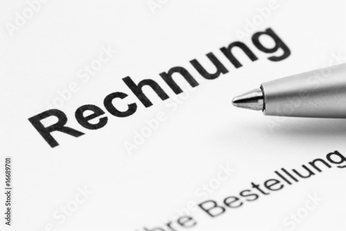 Foto: Rechnung Rechnung
