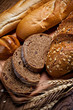 assortment of baked bread