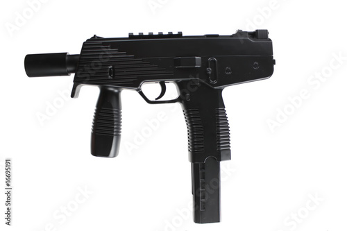 Foto: Maschinenpistole-Uzi-freigestellt Maschinenpistole-Uzi-freigestellt
