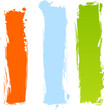 Vertical grungy multicolor banners