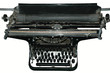 Old black typewriter