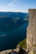 Photo: Preikestolen (Priesterstuhl) am Lysefjord, Norwegen Preikestolen (Priesterstuhl) am Lysefjord, Norwegen