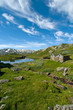 Hütten auf der Hardangervidda, Norwegen