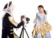 Happy family of photographer shoot. Happy family of photographer shoot.