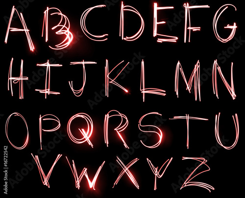 Photo: Neon Alphabet set Neon Alphabet set