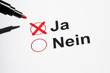 Ankreuzen - ja