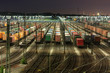 Rangierbahnhof Maschen bei Hamburg bei Nacht