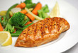 Grilled chicken with fresh vegetables