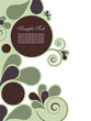 Abstract background with floral elements