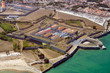La prison de Saint-Martin-de-Ré vu du ciel