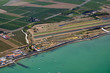 Les marais salants de l'ile de Ré vu du ciel