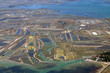Les marais salants de l'ile de Ré vu du ciel