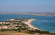 Le pont de l'ile de Ré vu du ciel