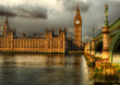 Westminster Palace on a golden morning