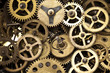 Macro detail of old gears