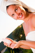 Portrait of beautiful woman after spa