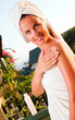 Portrait of beautiful woman after spa