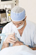 Anesthetist and patient