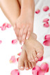 Spa and wellness theme with beautiful and neat feet Spa and wellness theme with beautiful and neat feet