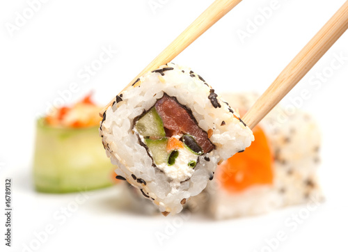 Photo: Took a maki sushi Took a maki sushi